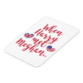 Als Harry Meghan traf | Fun Royal Wedding Magnet (Linke Seite)