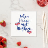 Als Harry Meghan traf | Fun Royal Wedding Serviette (Beispiel)