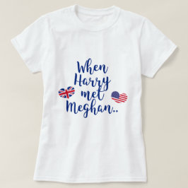 Als Harry Meghan traf | Fun Royal Wedding T-Shirt