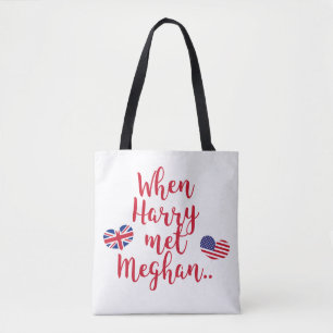 Als Harry Meghan traf Fun Royal Wedding Tasche