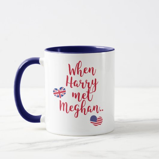 Als Harry Meghan traf | Königliche Hochzeit Tasse (Links)