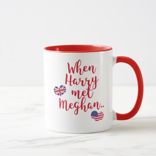 Als Harry Meghan traf | Königliche Hochzeit Tasse (Rechts)
