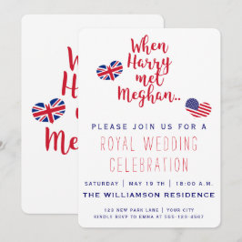 Als Harry Meghan traf | Königliche Hochzeitseinlad Einladung