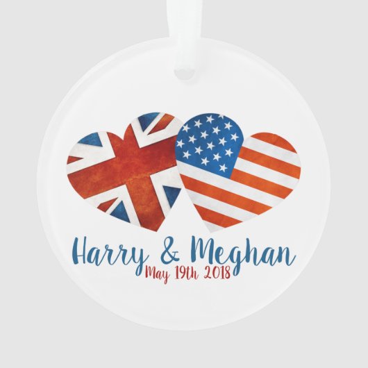 Als Harry Meghan traf Ornament (Rückseite)