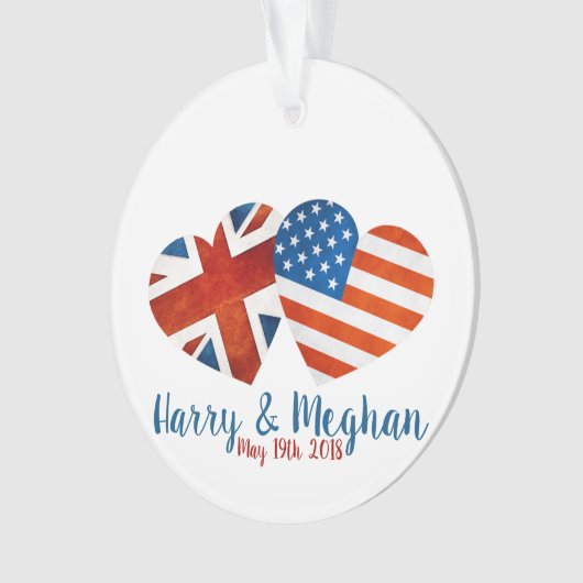 Als Harry Meghan traf Ornament (Vorderseite)