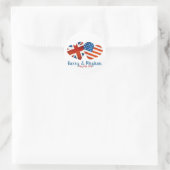 Als Harry Meghan traf Runder Aufkleber (Tasche)