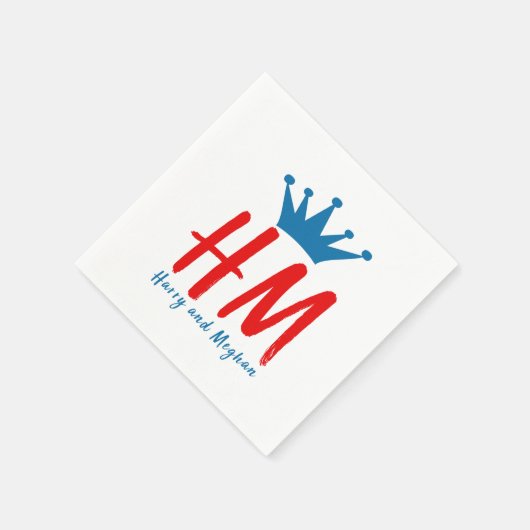 Als Harry Meghan traf Serviette (Ecke)