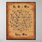 Als Hexe Poster (Vorne)