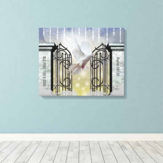 ALS Himmlisch gepackte Leinwand (Insitu (Holzboden))