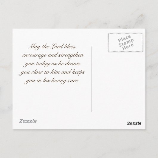 Als Hirschhose für Wasser, Bibel Psalm 42 Custom Postkarte (Rückseite)