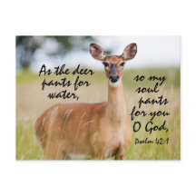 Als Hirschhose für Wasser, Bibel Psalm 42 Custom
