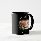 Als Hirschpsalm 42:1 Baby Fawn Bible Verse Tasse (VorderseiteRechts)