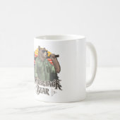 Als Holzfäller verkleideter Sonnenbär Kaffeetasse (VorderseiteRechts)