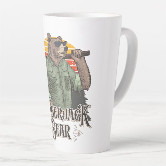 Als Holzfäller verkleideter Sonnenbär Milchtasse (Rechte Ecke)