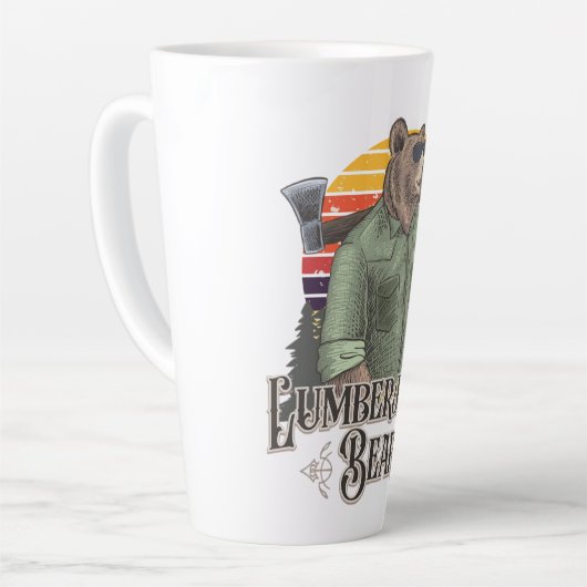 Als Holzfäller verkleideter Sonnenbär Milchtasse (Linke Ecke)