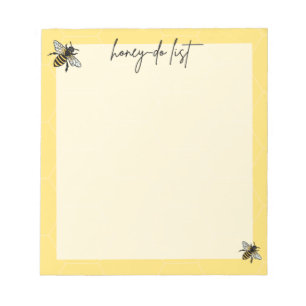 Als Honey-Do gelten, um Notepad aufzulisten Notizblock