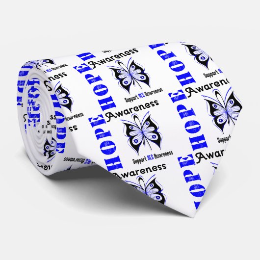ALS Hope Awareness Krawatte (Gerollt)