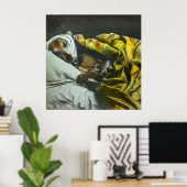 Als Hund Vintag magische Laternenmatte Poster (Heimbüro)