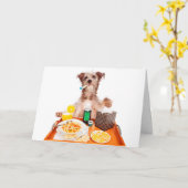 Als Hundegrüßkarte auswählen Karte (Gelbe Blume)