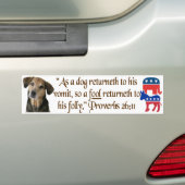 Als Hundreturneth zu seinem Erbrechen. System mit Autoaufkleber (Auf Auto)