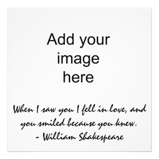 Als ich dich sah, fiel ich in Liebe - Wall Art Fotodruck