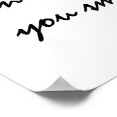 Als ich dich sah, fiel ich in Liebe - Wall Art Poster (Ecke)