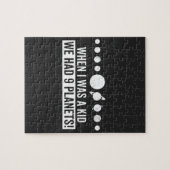 Als ich ein Kind war, hatte ich 9 Planeten! Puzzle (Horizontal)