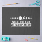 Als ich ein Kind war, hatte ich 9 Planeten! Seidenpapier (Basteln)