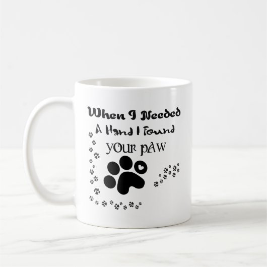 Als ich eine Hand benötigte, fand ich Ihre Kaffeetasse (Links)