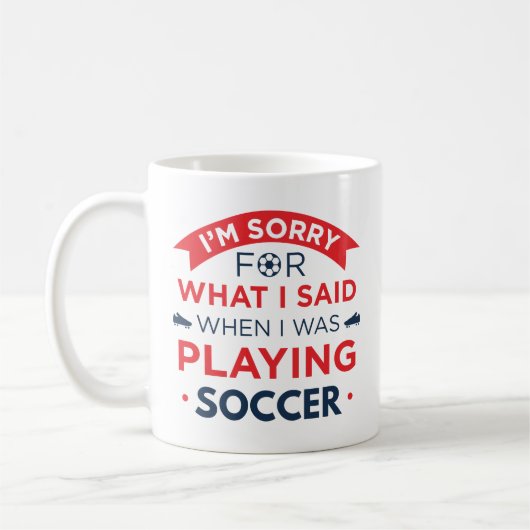 Als ich Fußball spielte Kaffeetasse (Links)