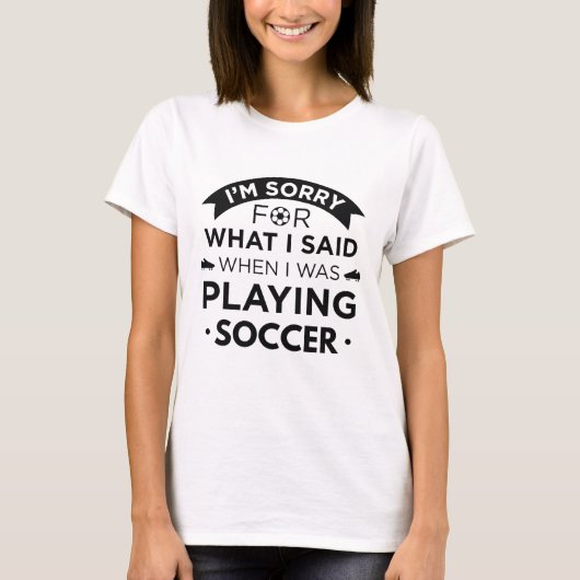 Als ich Fußball spielte T-Shirt (Vorderseite)