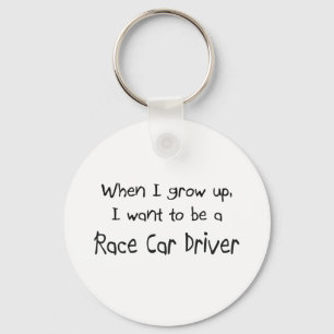 Als ich groß bin, wollte ich Race Car Driver zu w Schlüsselanhänger
