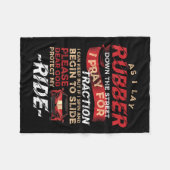 Als ich Gummi die Straße hinunter ziehe, ziehe ich Fleecedecke (Vorderseite (Horizontal))