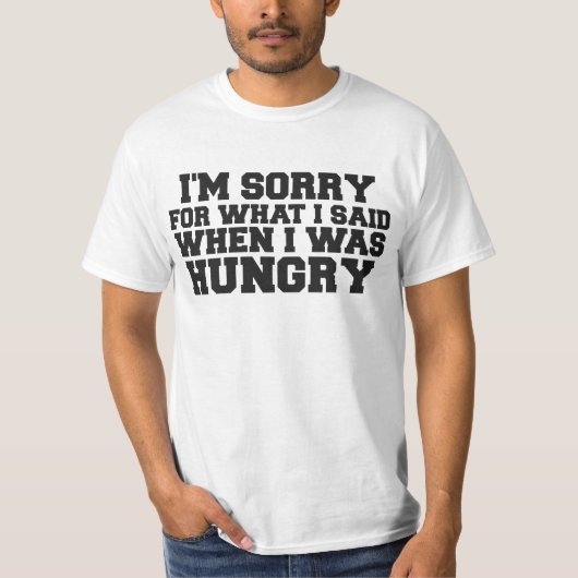 Als ich hungriges Shirt war (Vorderseite)
