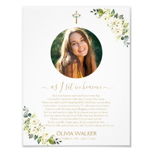 Als ich im Himmel Foto Begrüßungszeichen sitze (Vorne)