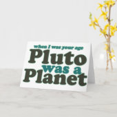 Als ich in deinem Alter war Pluto ein Planet Karte (Gelbe Blume)