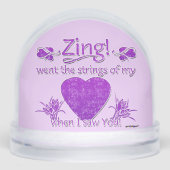 Als ich lila Zing in mein Herz einstieg, Schneekugeln (Vorderseite)