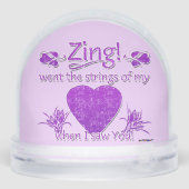 Als ich lila Zing in mein Herz einstieg, Schneekugeln (Rückseite)