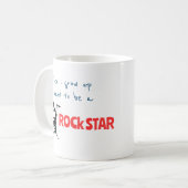 Als ich mit Rock Star aufwuchs Kaffeetasse (Vorderseite Links)
