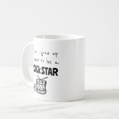 Als ich mit Rock Star Kaffee Tasse aufwuchs (Vorderseite Links)