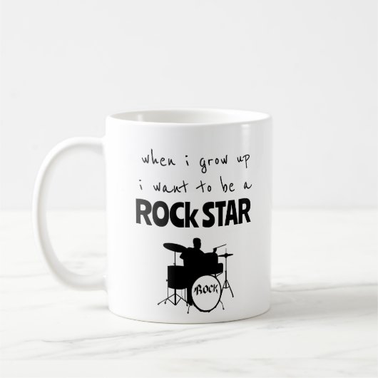 Als ich mit Rock Star Kaffee Tasse aufwuchs (Links)