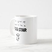 Als ich mit Rock Star Kaffee Tasse aufwuchs (Vorderseite Links)
