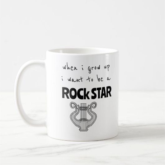 Als ich mit Rock Star Kaffee Tasse aufwuchs (Links)