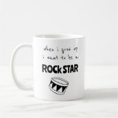 Als ich mit Rock Star Kaffee Tasse aufwuchs (Links)