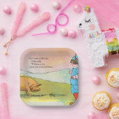 Als ich nach Bonner ging, traf ich ein Schwein - K Pappteller (Party)