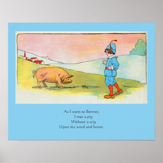 Als ich nach Bonner ging, traf ich ein Schwein - K Poster (Vorne)