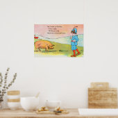 Als ich nach Bonner ging, traf ich ein Schwein - K Poster (Küche)