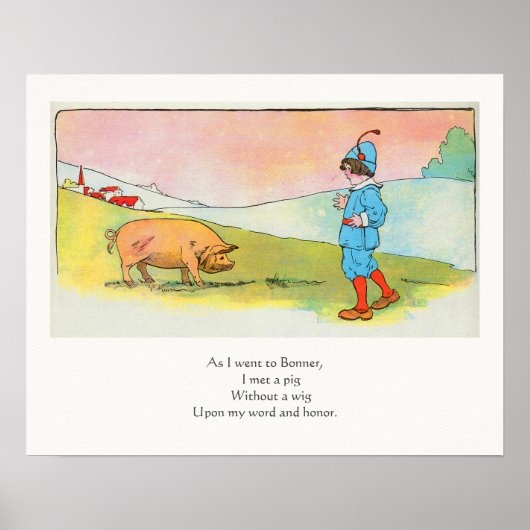 Als ich nach Bonner ging, traf ich ein Schwein - K Poster (Vorne)