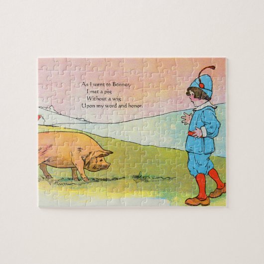 Als ich nach Bonner ging, traf ich ein Schwein - K Puzzle (Horizontal)