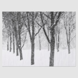 als ich Seite mit Bäumen Seidenpapier